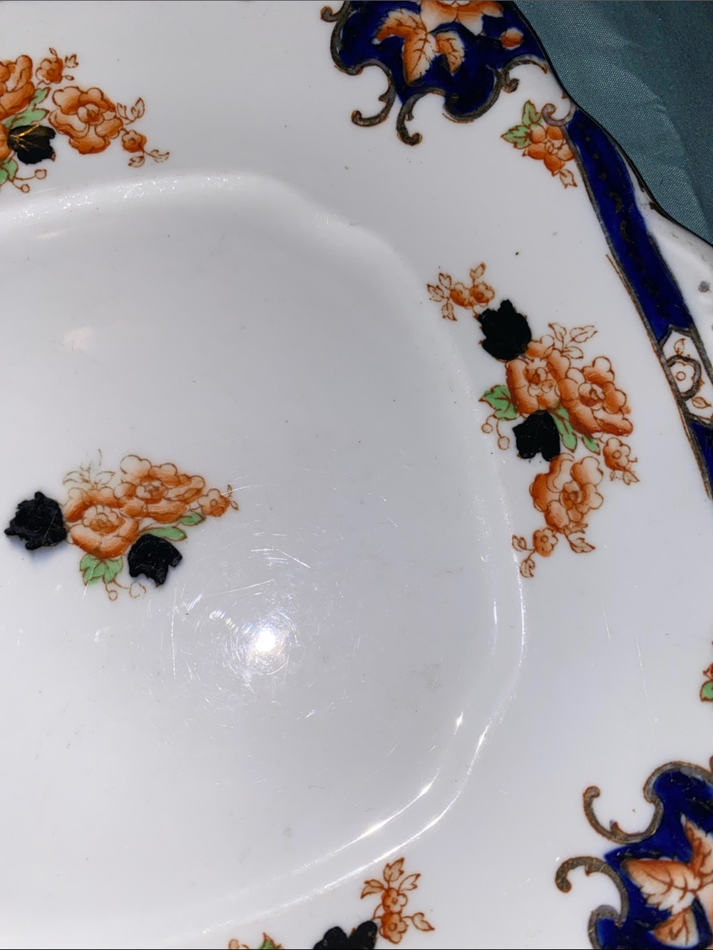Vintage Royal Albert Heirloom Crown China England Cake Plate Set of 4 - Picture 15 of 16